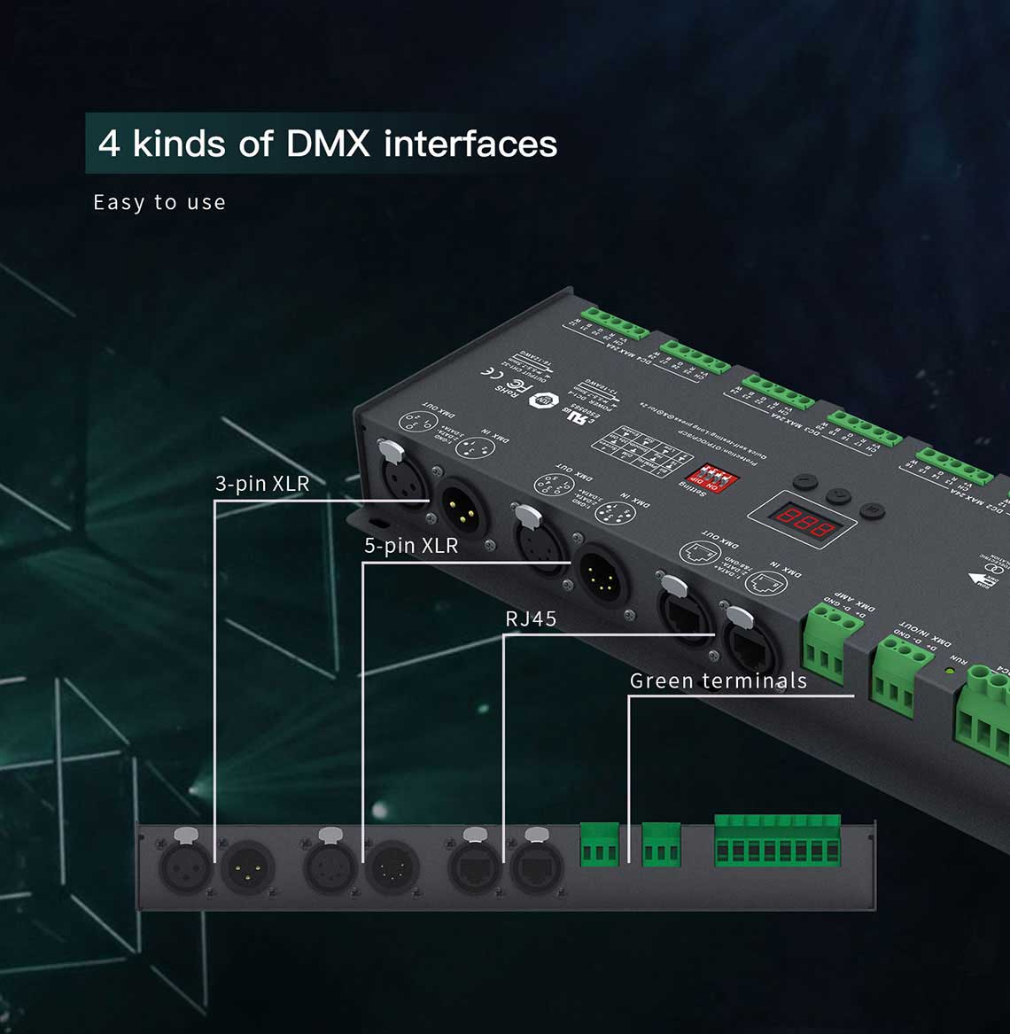 DMX Decoder LT-932-OLED LTech 