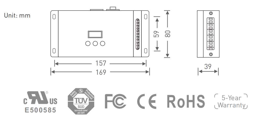 DMX 512 Controller RDM LT-995-OLED