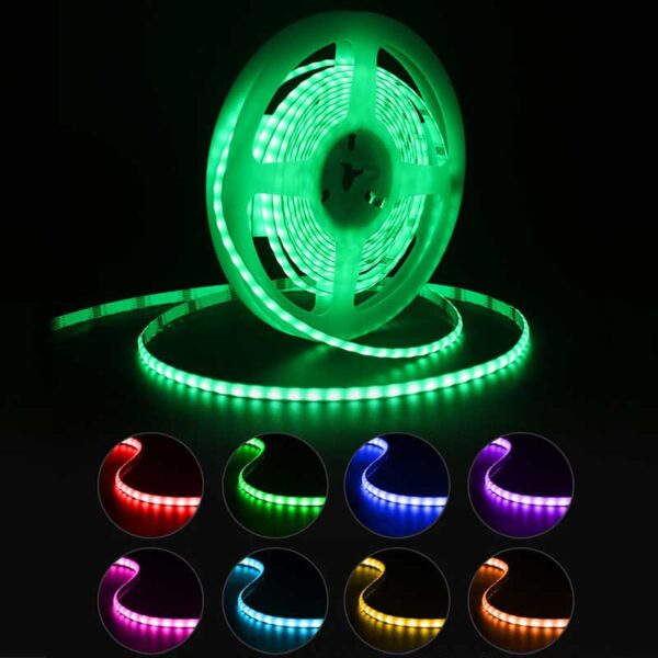 Dynamic Programming WS2812B DC5V RGB COB Chasing color LED strips lights