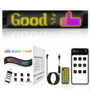 LED Matrix Panel DC5v Pixel RGB Flexible Display Screen