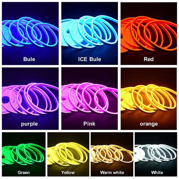 Neon Lights 12V Single Color Custom Flexible Tube Waterproof LED Signs