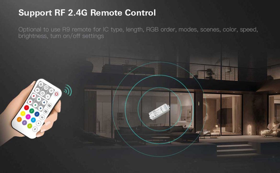 Smart Life APP Tuya WiFi Controller WT-SPI For Digital Light R9 remote